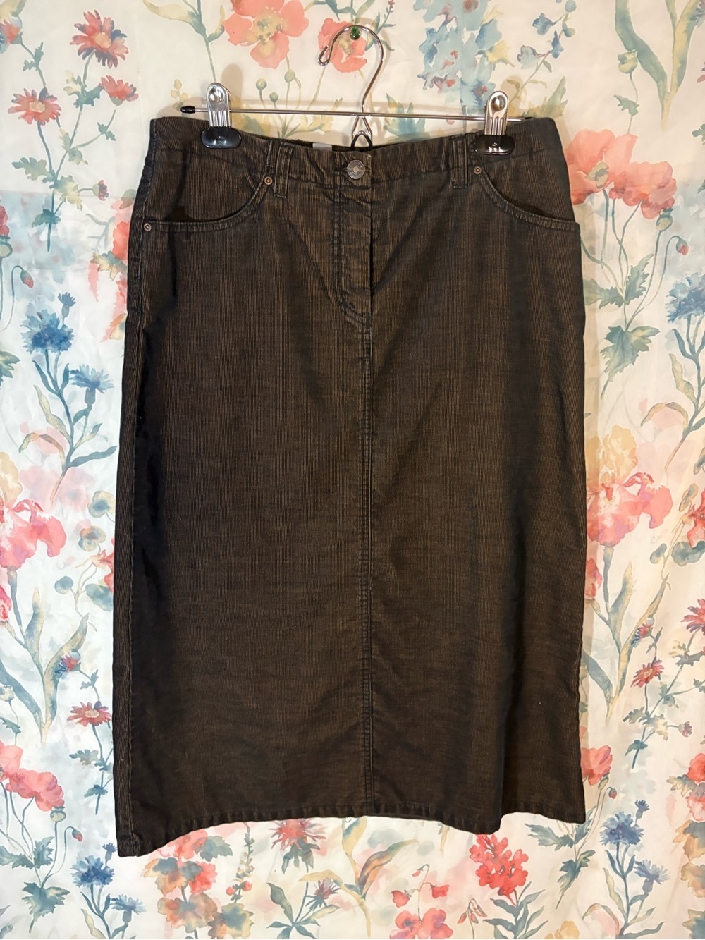 Vintage Classic Black Midi Skirt - Women's Skirt